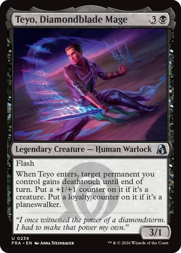 Teyo, Diamondblade Mage (236) [Reality Fracture] | Boutique FDB TCG