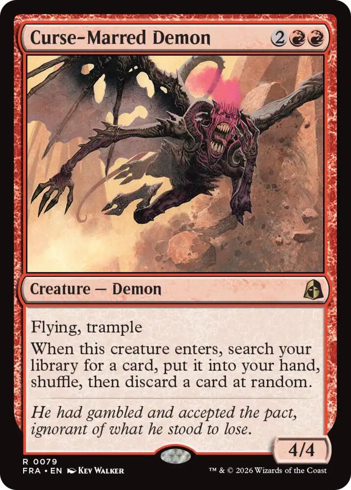 Curse-Marred Demon (79) [Reality Fracture] | Boutique FDB TCG