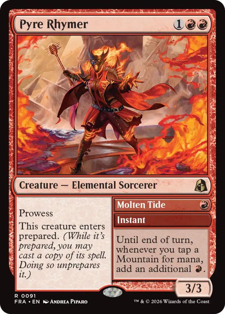 Pyre Rhymer (91) [Reality Fracture] | Boutique FDB TCG