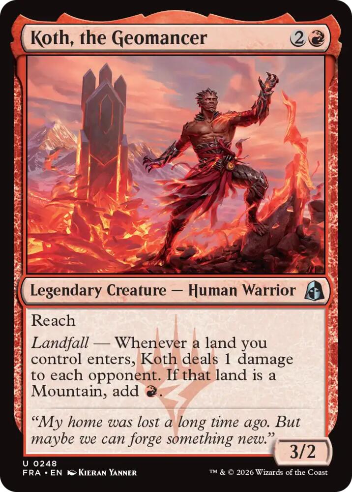 Koth, the Geomancer (248) [Reality Fracture] | Boutique FDB TCG