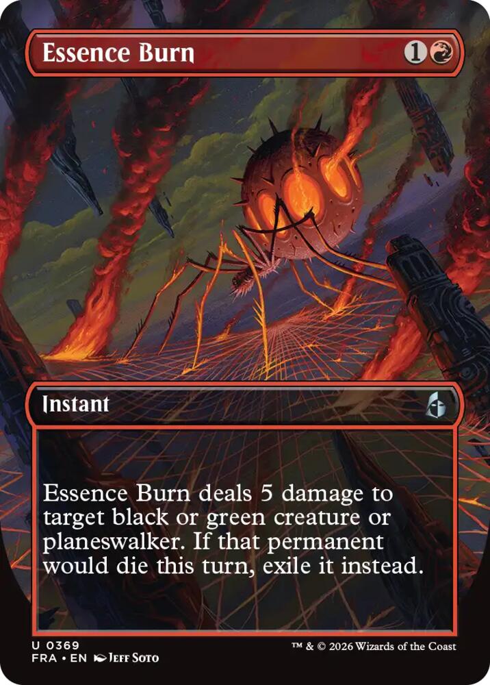 Essence Burn (Borderless) (369) [Reality Fracture] | Boutique FDB TCG