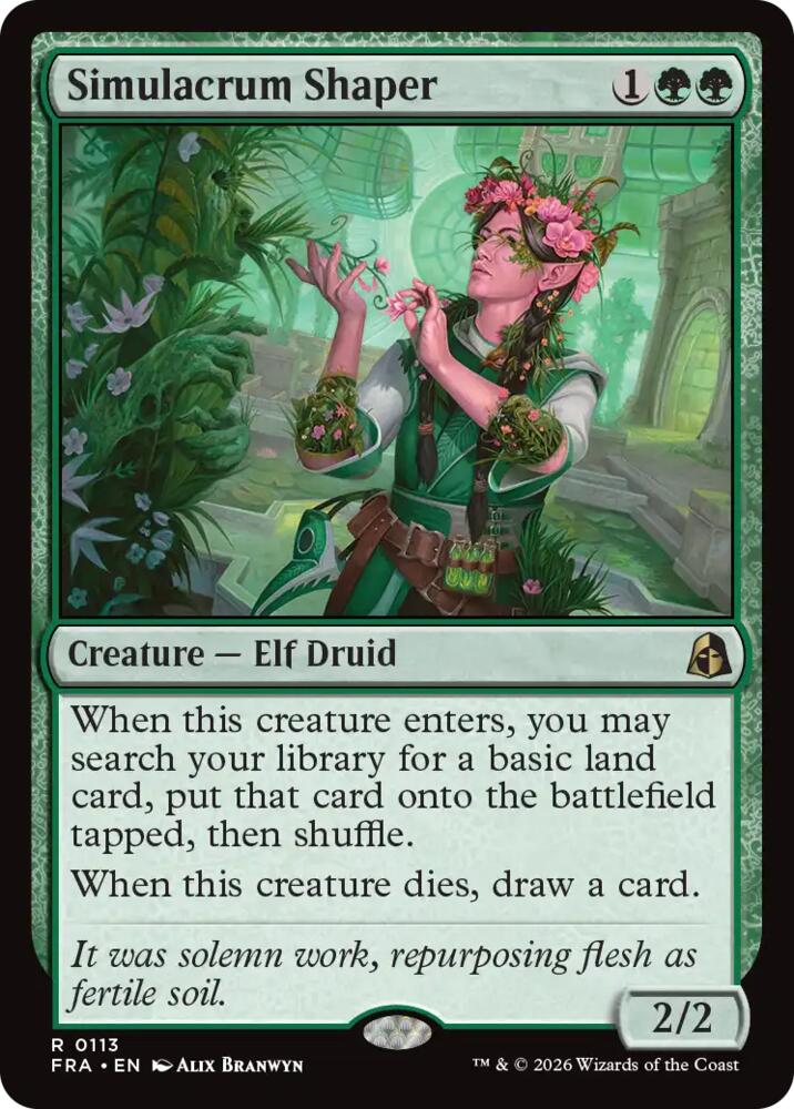 Simulacrum Shaper (113) [Reality Fracture] | Boutique FDB TCG