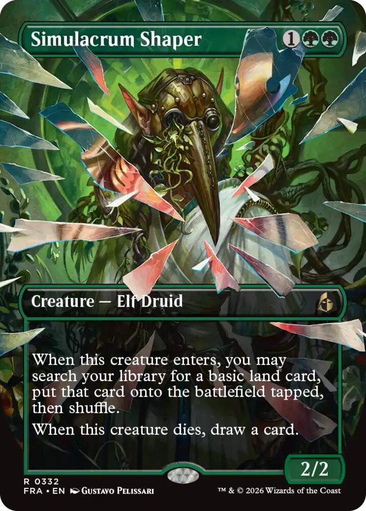Simulacrum Shaper (Borderless) (332) [Reality Fracture] | Boutique FDB TCG