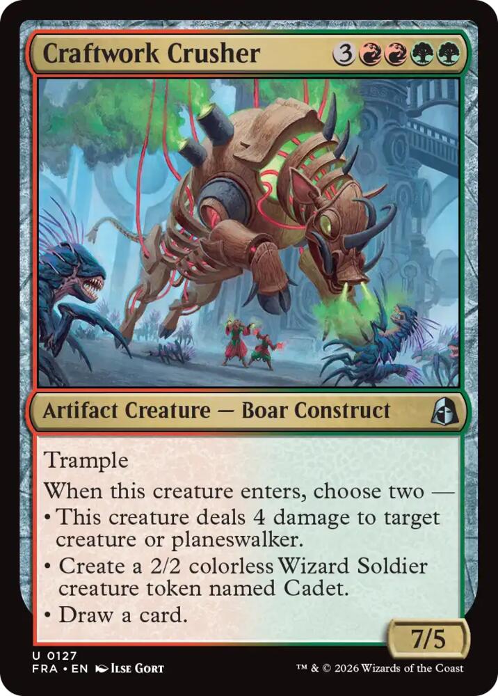 Craftwork Crusher (127) [Reality Fracture] | Boutique FDB TCG
