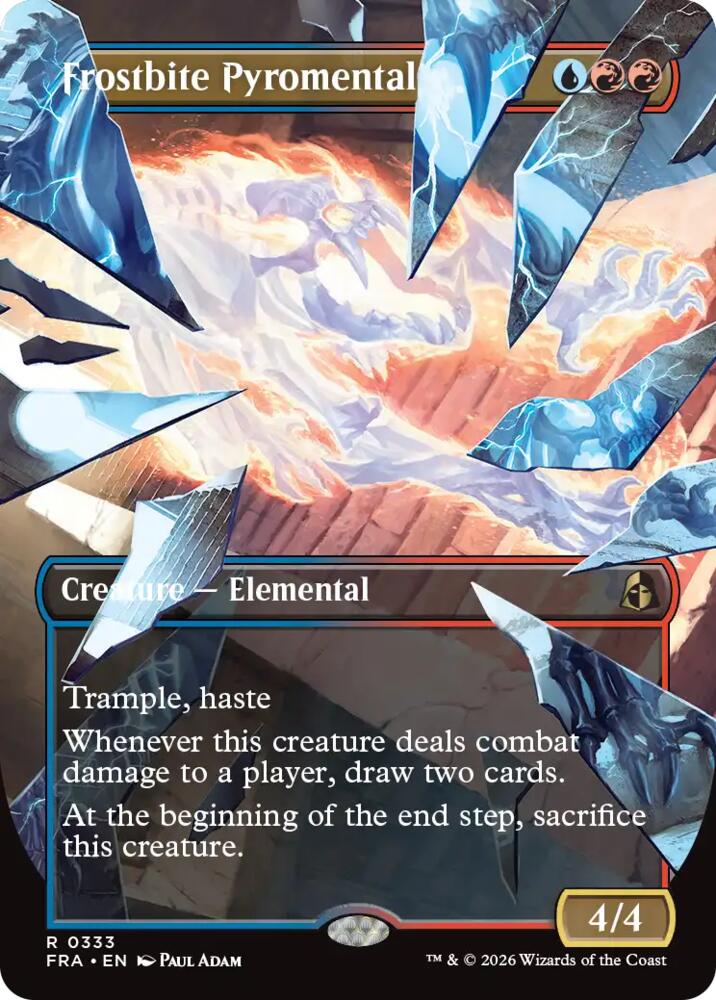 Frostbite Pyromental (Borderless) (333) [Reality Fracture] | Boutique FDB TCG