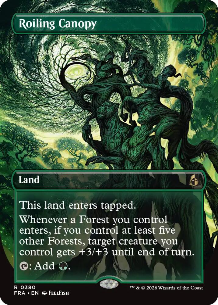 Roiling Canopy (Borderless) (380) [Reality Fracture] | Boutique FDB TCG