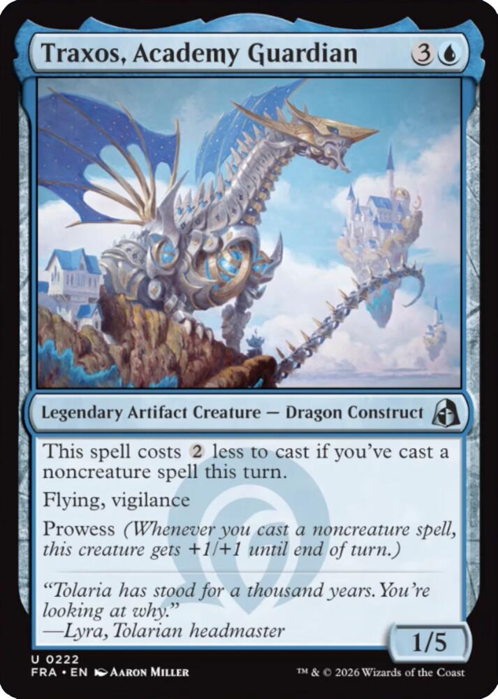 Traxos, Academy Guardian (222) [Reality Fracture] | Boutique FDB TCG