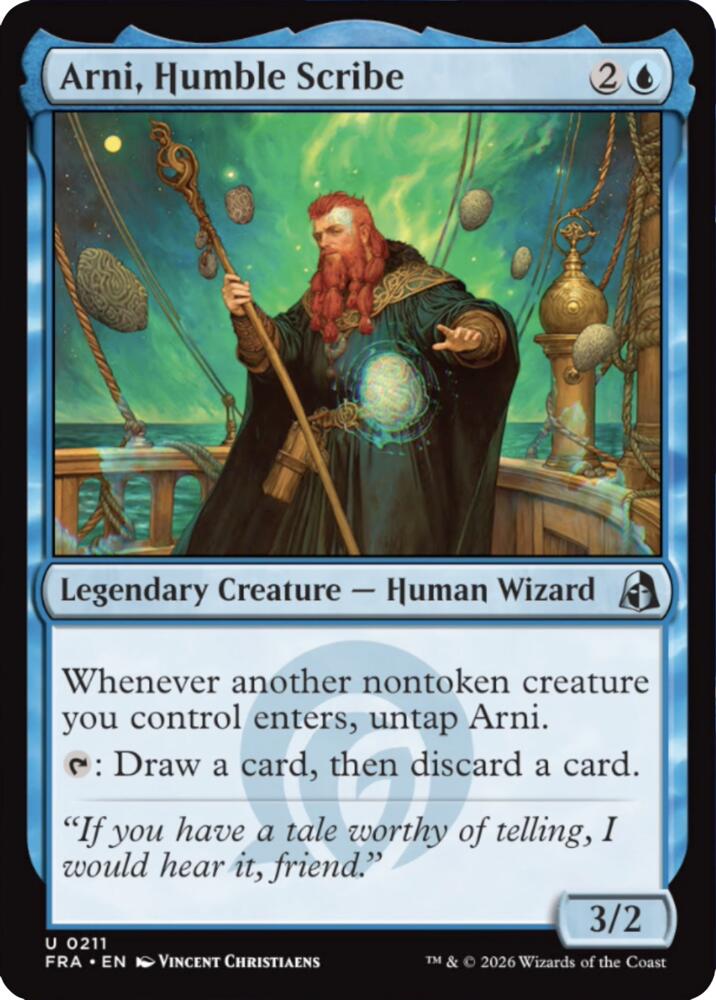 Arni, Humble Scribe (211) [Reality Fracture] | Boutique FDB TCG
