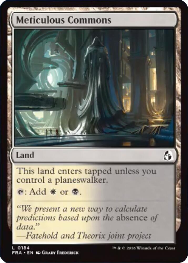 Meticulous Commons (184) [Reality Fracture] | Boutique FDB TCG