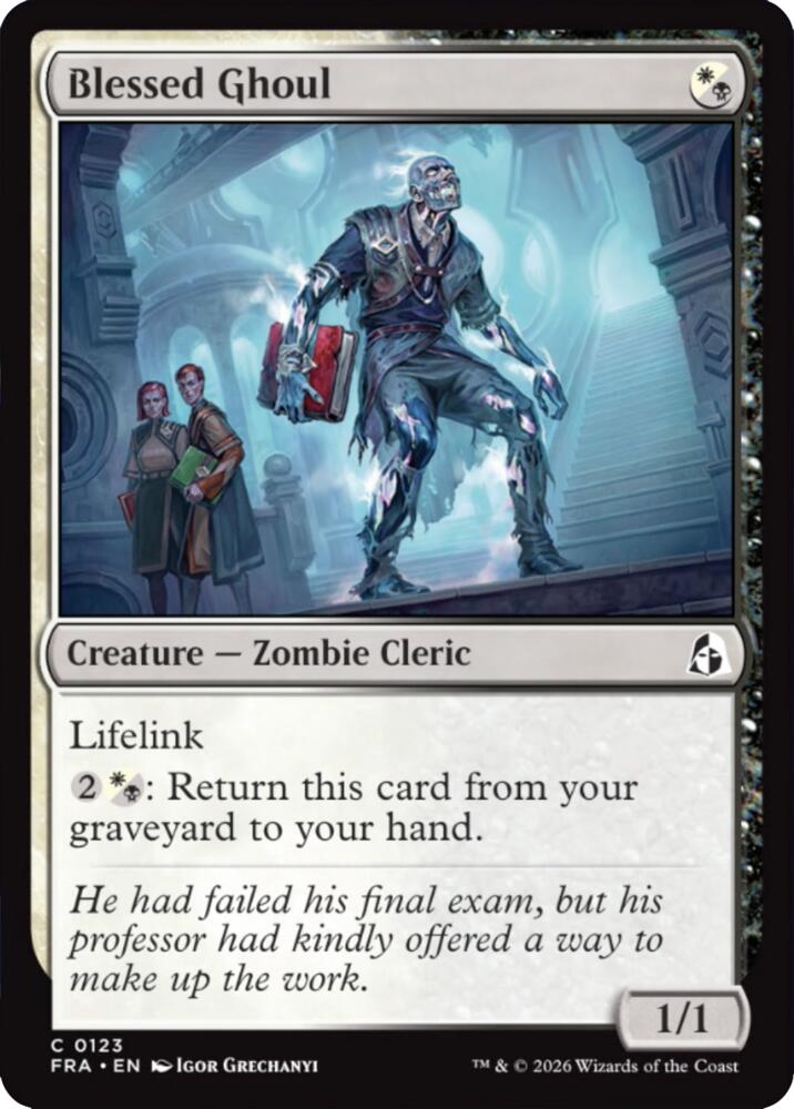 Blessed Ghoul (123) [Reality Fracture] | Boutique FDB TCG