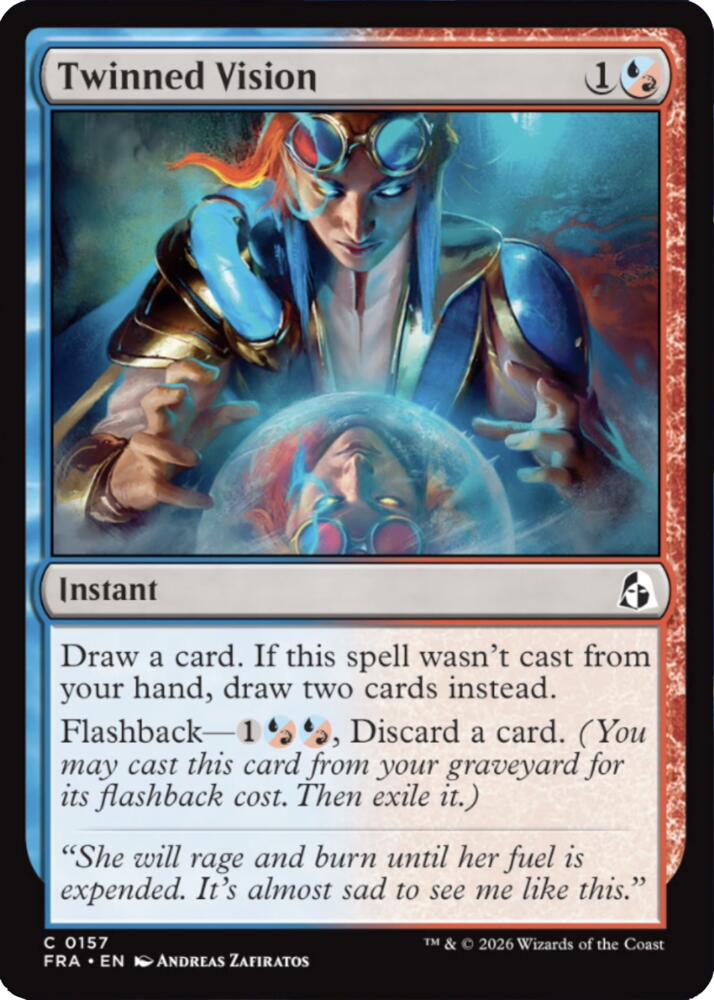 Twinned Vision (157) [Reality Fracture] | Boutique FDB TCG