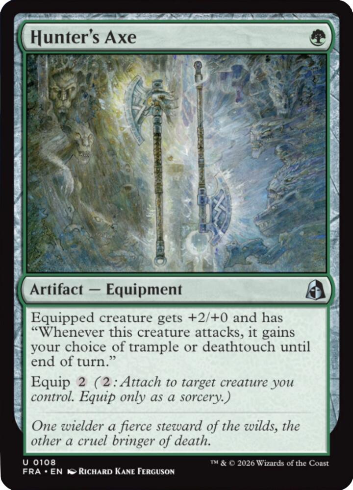 Hunter's Axe (108) [Reality Fracture] | Boutique FDB TCG