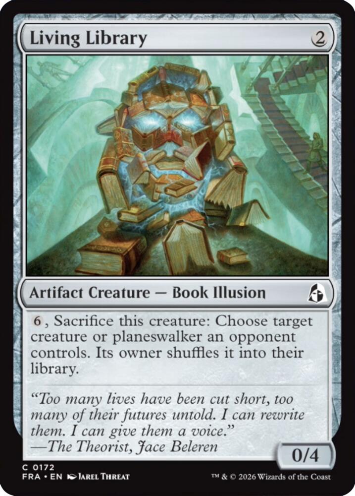 Living Library (172) [Reality Fracture] | Boutique FDB TCG