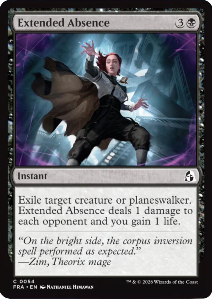 Extended Absence (54) [Reality Fracture] | Boutique FDB TCG