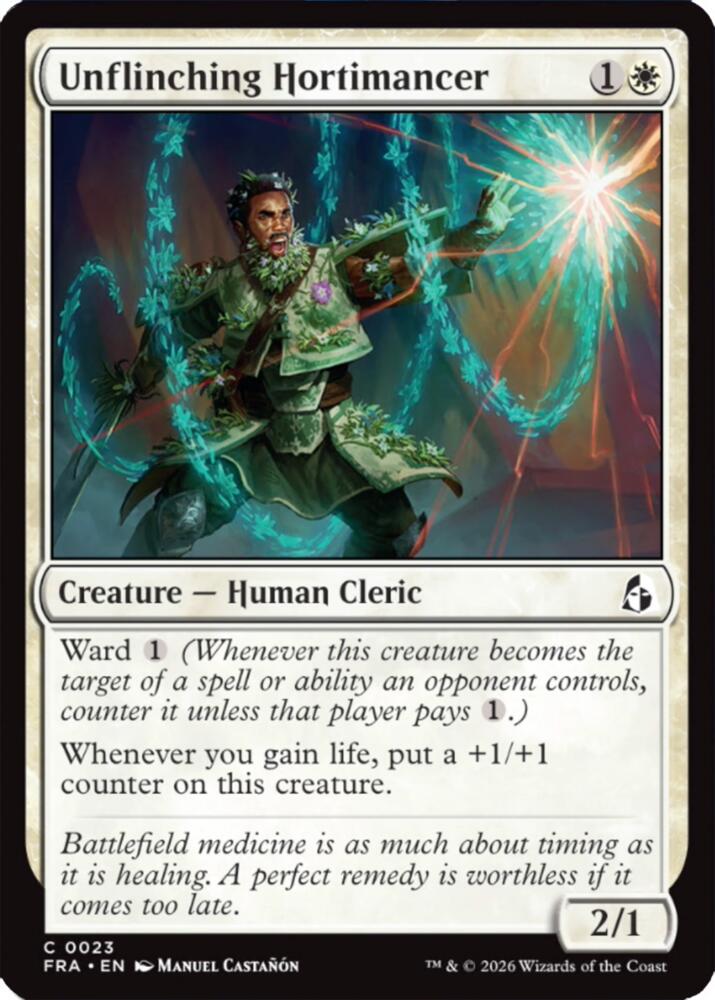 Unflinching Hortimancer (23) [Reality Fracture] | Boutique FDB TCG
