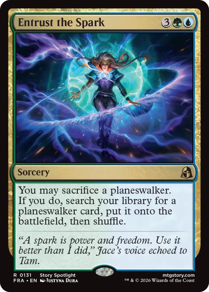 Entrust the Spark (131) [Reality Fracture] | Boutique FDB TCG