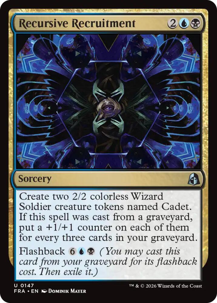 Recursive Recruitment (147) [Reality Fracture] | Boutique FDB TCG