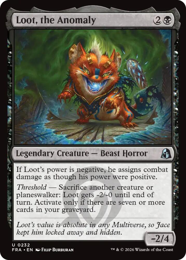 Loot, the Anomaly (232) [Reality Fracture] | Boutique FDB TCG