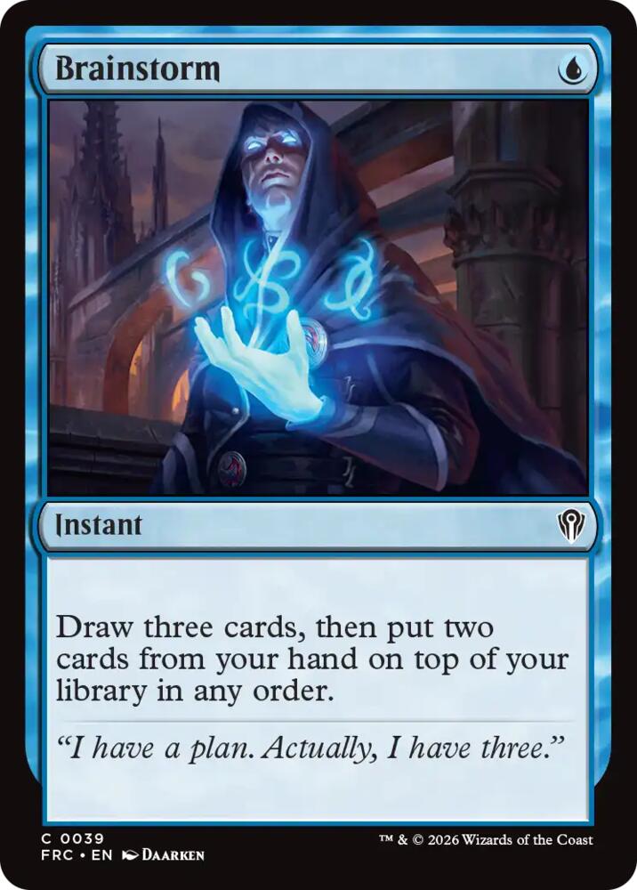 Brainstorm (39) [Reality Fracture Commander] | Boutique FDB TCG