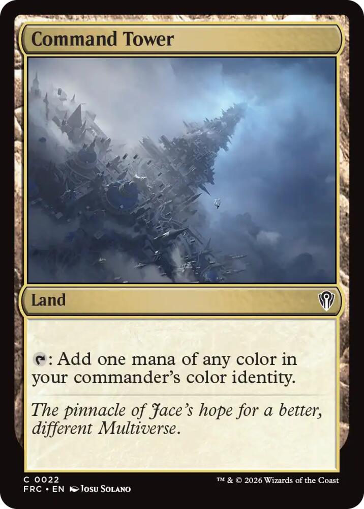Command Tower (22) [Reality Fracture Commander] | Boutique FDB TCG