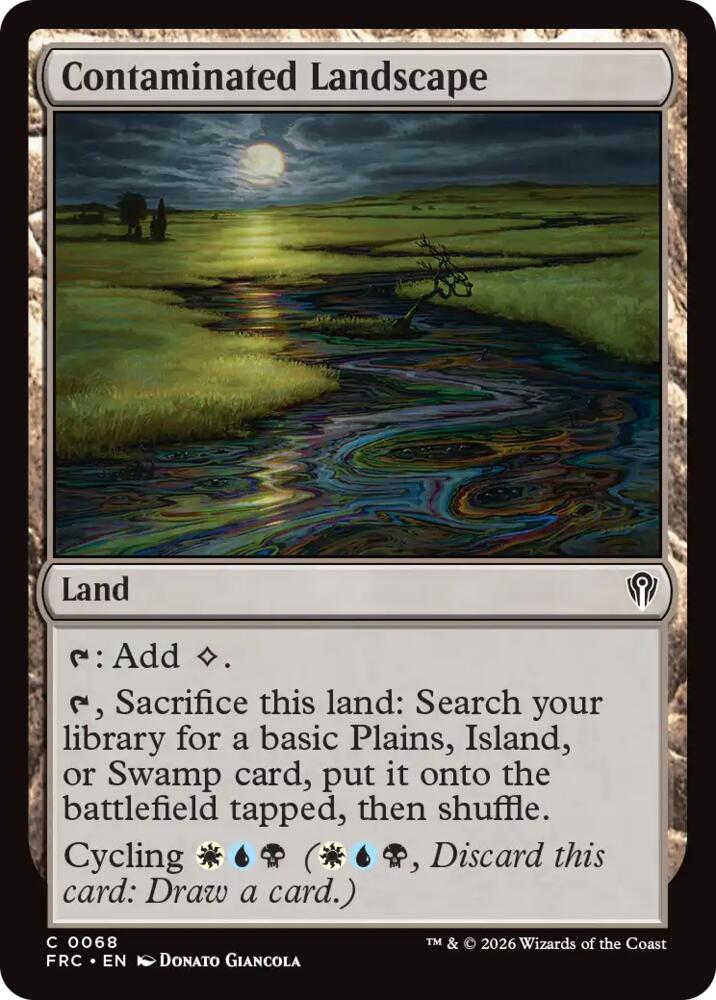 Contaminated Landscape (68) [Reality Fracture Commander] | Boutique FDB TCG