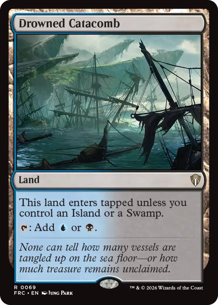 Drowned Catacomb (69) [Reality Fracture Commander] | Boutique FDB TCG
