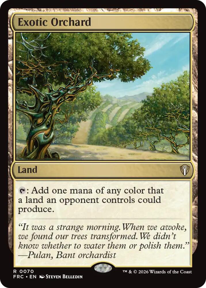 Exotic Orchard (70) [Reality Fracture Commander] | Boutique FDB TCG