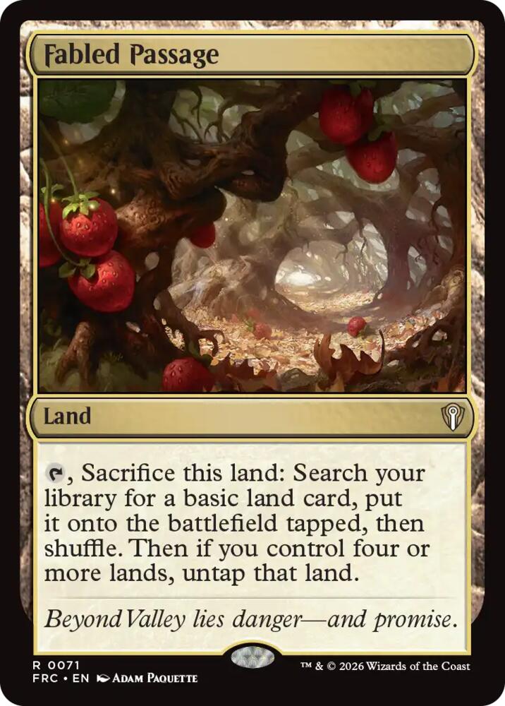 Fabled Passage (71) [Reality Fracture Commander] | Boutique FDB TCG