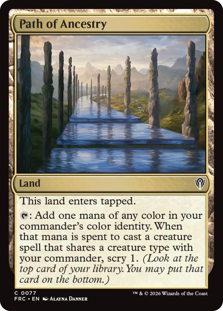 Path of Ancestry (77) [Reality Fracture Commander] | Boutique FDB TCG