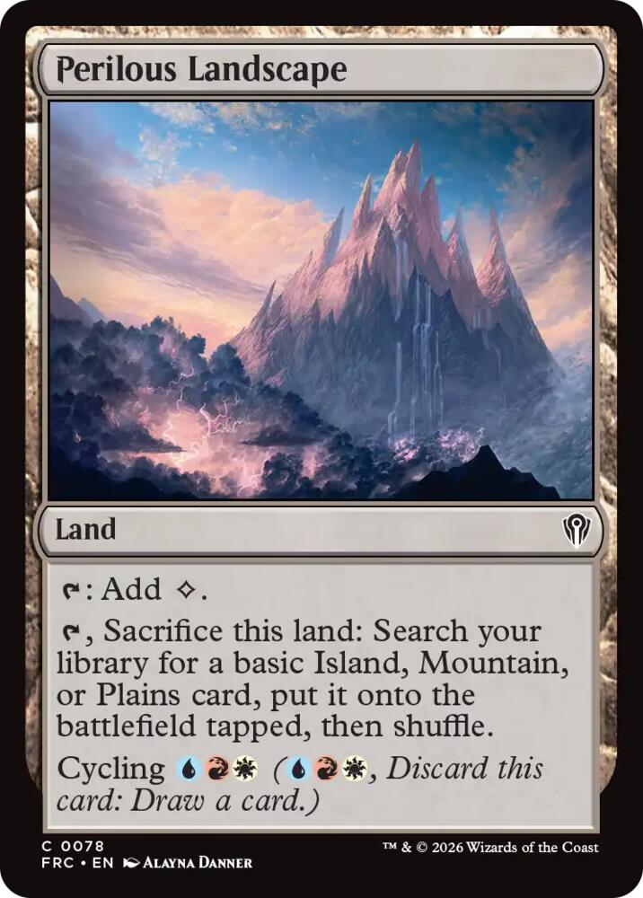 Perilous Landscape (78) [Reality Fracture Commander] | Boutique FDB TCG