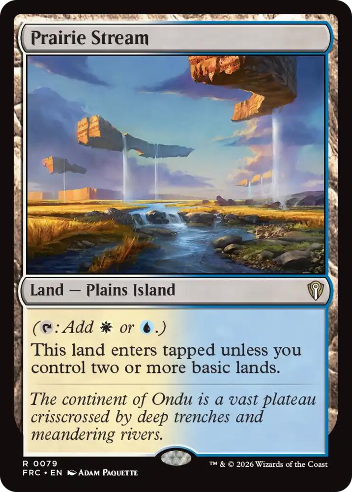 Prairie Stream (79) [Reality Fracture Commander] | Boutique FDB TCG