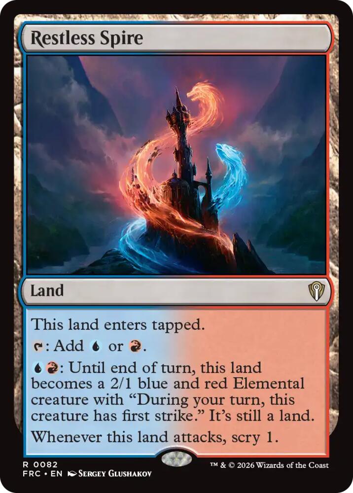 Restless Spire (82) [Reality Fracture Commander] | Boutique FDB TCG
