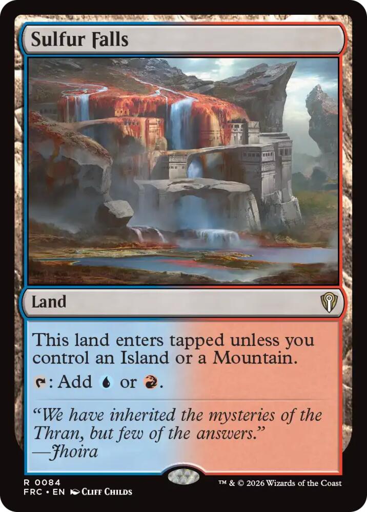 Sulfur Falls (84) [Reality Fracture Commander] | Boutique FDB TCG