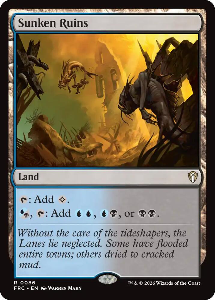 Sunken Ruins (86) [Reality Fracture Commander] | Boutique FDB TCG