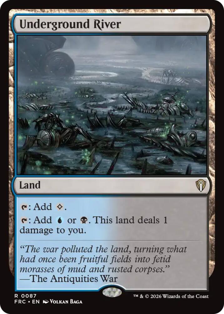 Underground River (87) [Reality Fracture Commander] | Boutique FDB TCG