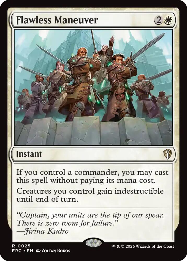 Flawless Maneuver (25) [Reality Fracture Commander] | Boutique FDB TCG