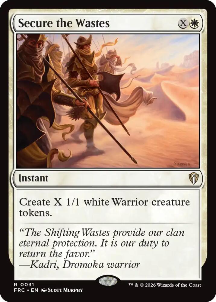 Secure the Wastes (31) [Reality Fracture Commander] | Boutique FDB TCG