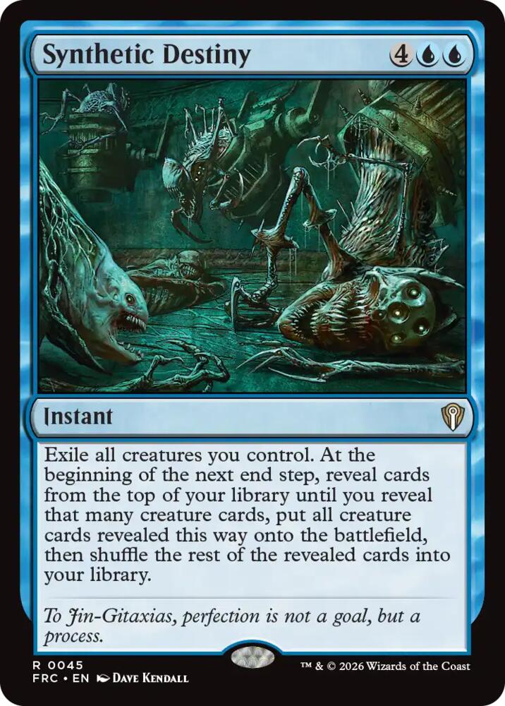 Synthetic Destiny (45) [Reality Fracture Commander] | Boutique FDB TCG