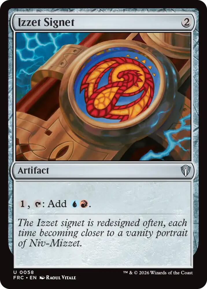 Izzet Signet (58) [Reality Fracture Commander] | Boutique FDB TCG