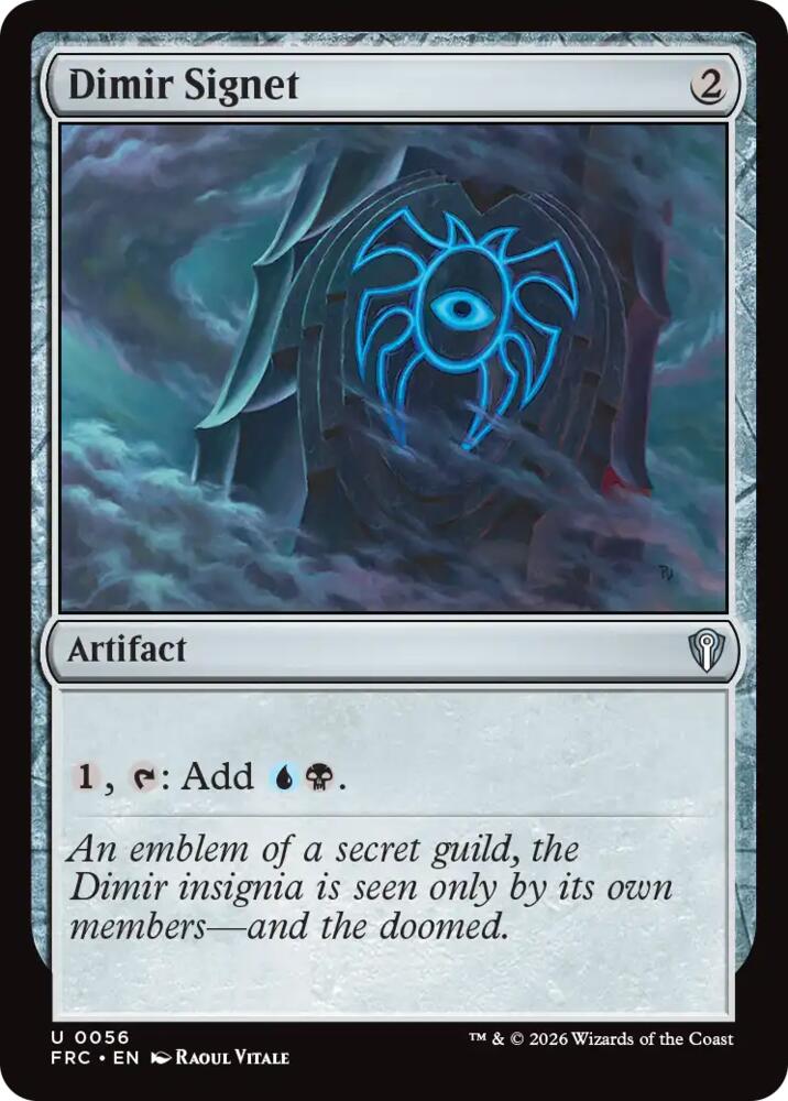 Dimir Signet (56) [Reality Fracture Commander] | Boutique FDB TCG