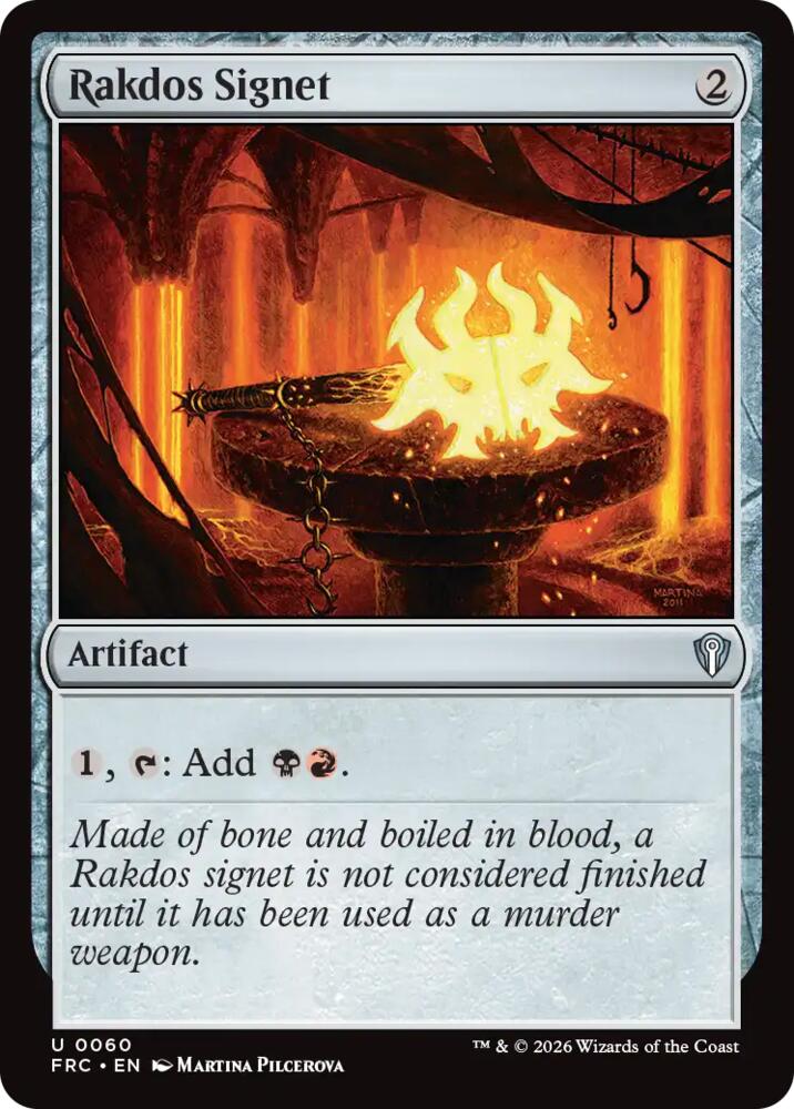 Rakdos Signet (60) [Reality Fracture Commander] | Boutique FDB TCG