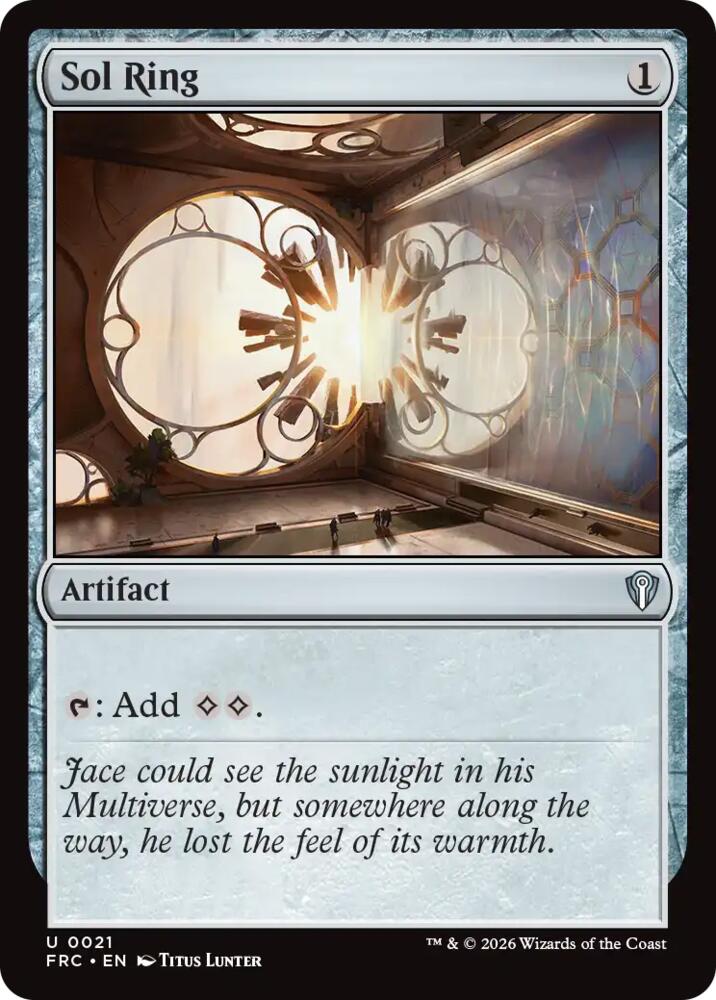 Sol Ring (21) [Reality Fracture Commander] | Boutique FDB TCG