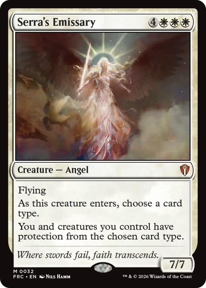 Serra's Emissary (32) [Reality Fracture Commander] | Boutique FDB TCG
