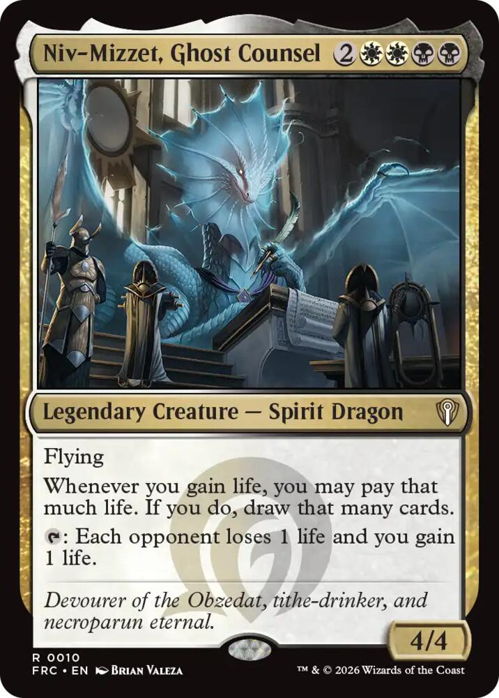 Niv-Mizzet, Ghost Counsel (10) [Reality Fracture Commander] | Boutique FDB TCG
