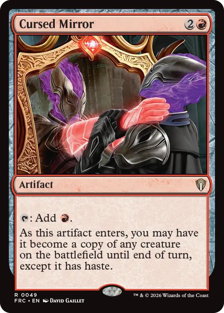Cursed Mirror (49) [Reality Fracture Commander] | Boutique FDB TCG