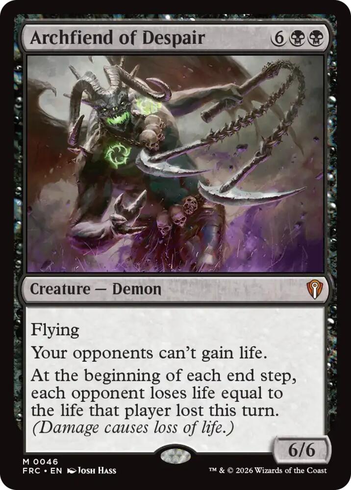 Archfiend of Despair (46) [Reality Fracture Commander] | Boutique FDB TCG