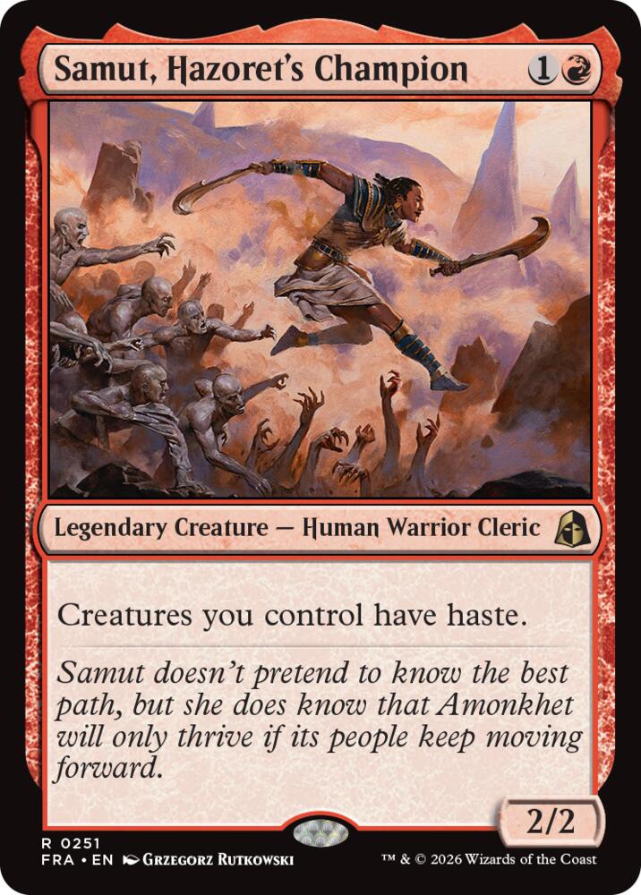 Samut, Hazorer's Champion (251) [Reality Fracture] | Boutique FDB TCG