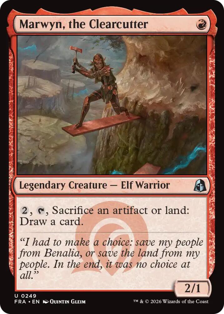 Marwyn, the Clearcutter (249) [Reality Fracture] | Boutique FDB TCG