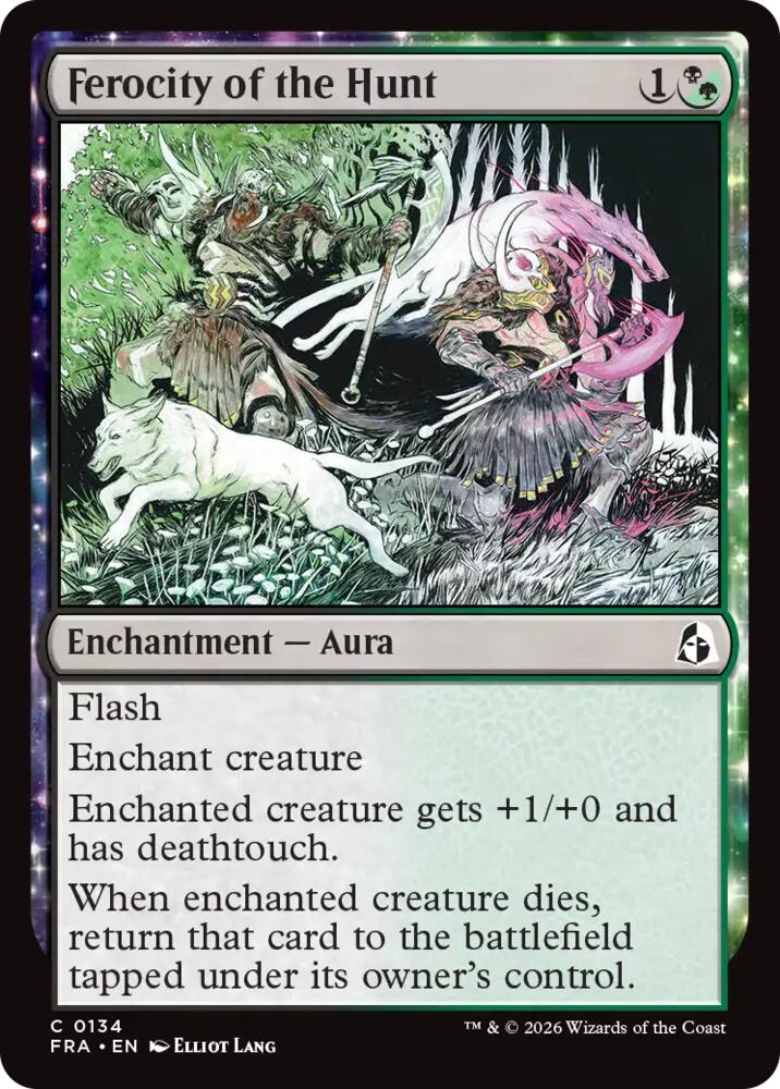 Ferocity of the Hunt (134) [Reality Fracture] | Boutique FDB TCG