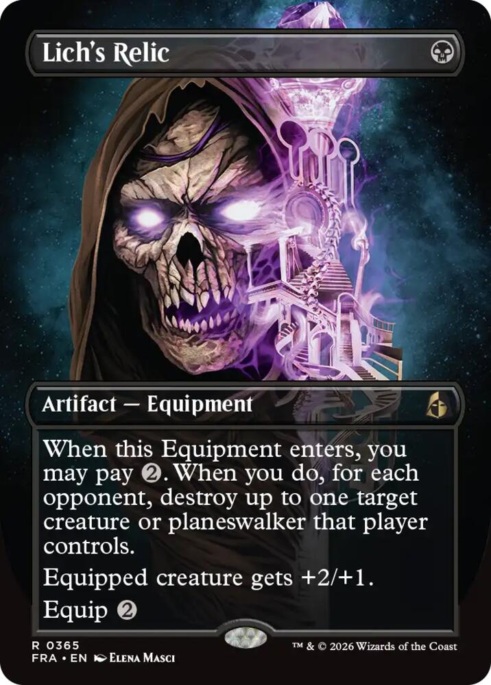 Lich's Relic (Borderless) (365) [Reality Fracture] | Boutique FDB TCG